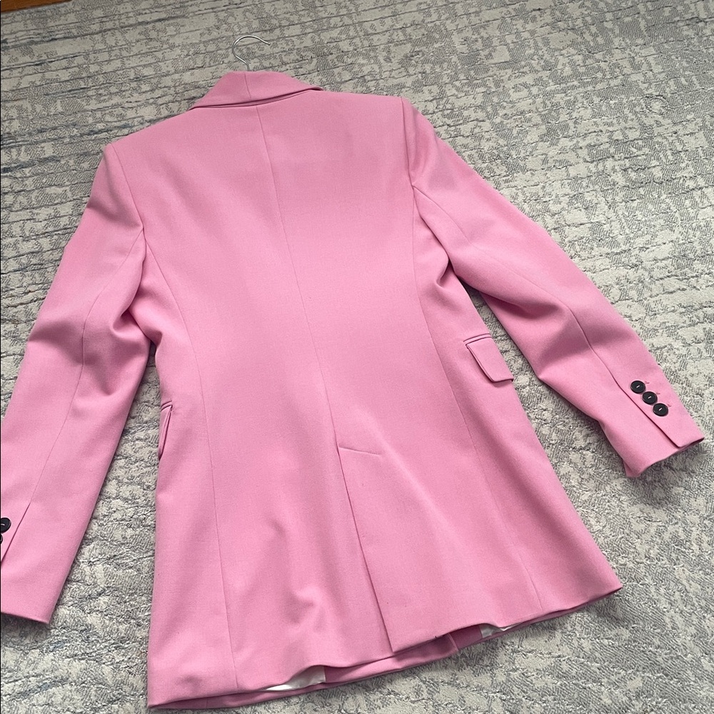 Zara Blush Pink Double-Breasted Blazer - Picture 10 of 12